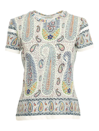 Shop Etro Paisley Patterned T-shirt In Blue