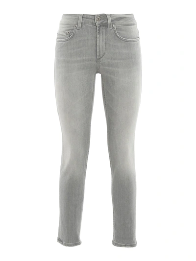 Shop Dondup Monroe Skinny Jeans In Light Grey