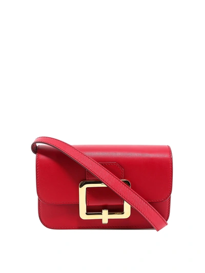 Shop Bally Calfskin Belt Bag In Red