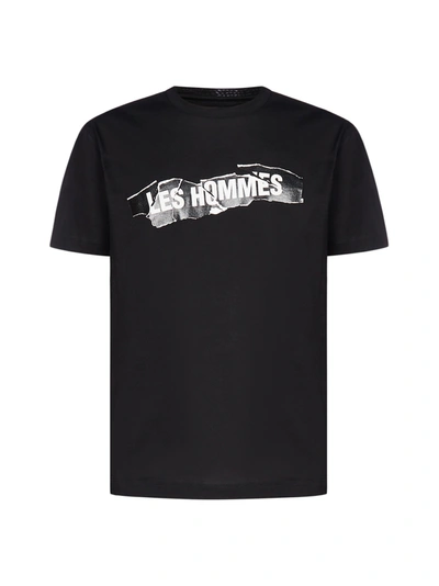 Shop Les Hommes T-shirt In Black