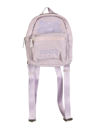 Shop Kenzo Mini Backpack With Tiger Logo In Lilla