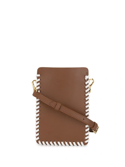 Shop Elleme Contrast-stitch Crossbody Bag In Brown
