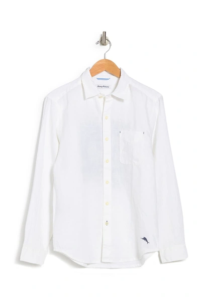 Shop Tommy Bahama Passport To Paradise Long Sleeve Regular Fit Shirt In White