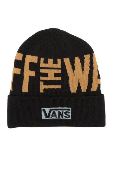 Shop Vans Off The Wall Beanie In Black