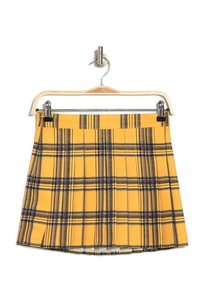 Shop Abound Tennis Skirt In Yellow Plaid