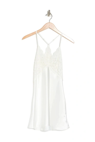 Shop In Bloom By Jonquil Words Of Love Satin & Lace Chemise In Ivory