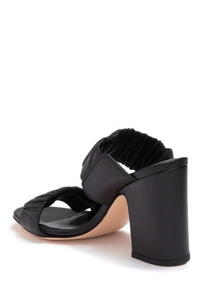 Shop Agl Attilio Giusti Leombruni Leather Block Heel Mule In Black Leather