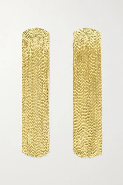 Shop Anissa Kermiche Grand Fil D'or Gold-plated Earrings