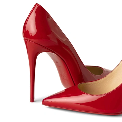 Shop Christian Louboutin Kate 100 Patent Red Pumps