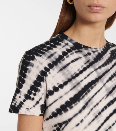 Shop Proenza Schouler White Label Tie-dye Cotton T-shirt In Black