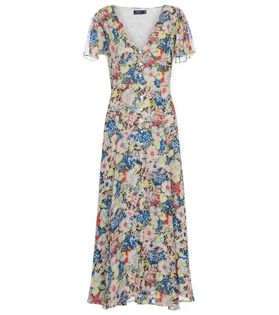 Polo Ralph Lauren Floral Midi Dress In Multicoloured | ModeSens