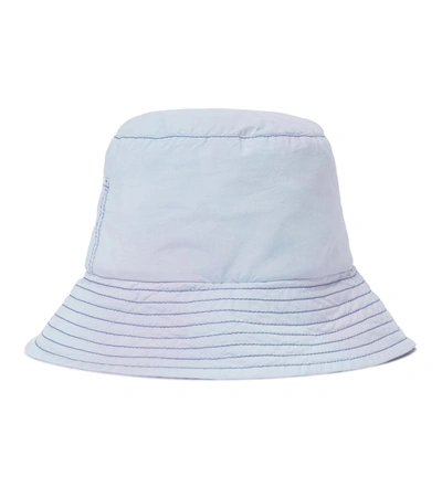 Shop Acne Studios Cotton Bucket Hat In Blue