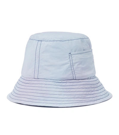 Shop Acne Studios Cotton Bucket Hat In Blue