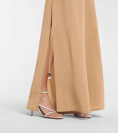 Shop Max Mara Boheme Wide-leg Pants In Brown