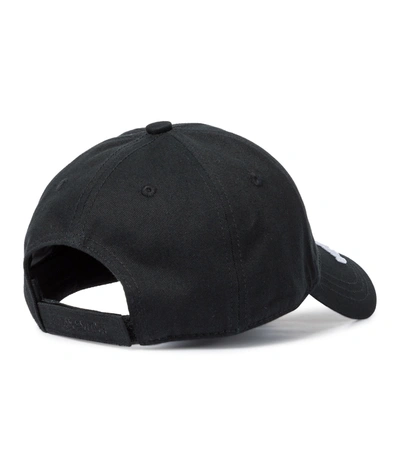 Shop Vetements Antwerp Logo Cotton Baseball Cap In Black