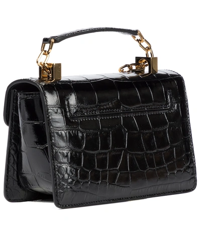 Shop Tom Ford 001 Small Leather Shoulder Bag In Black
