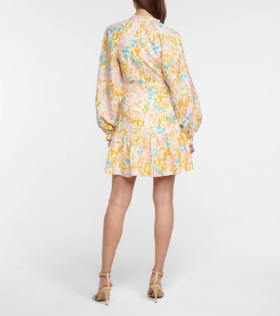 Shop Rebecca Vallance Ottoman Printed Minidress In Multicoloured