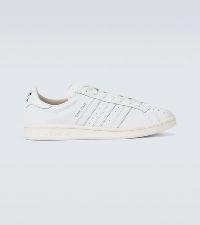 Adidas Originals Earlham Perforated Leather Trainers In White | ModeSens