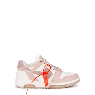 Shop Off-white Out Of Office Two-tone Leather Sneakers In White