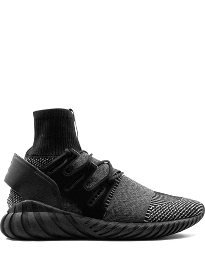 Shop Adidas Originals Tubular Doom Pk Sneakers In Black