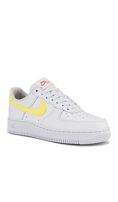 Shop Nike Air Force 1 '07 Sneaker In White & Zitron