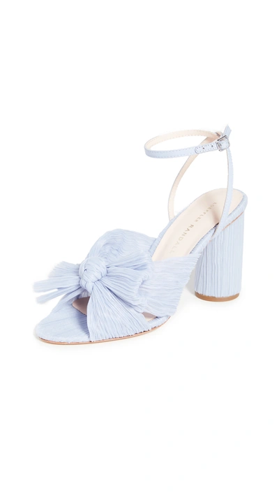 Shop Loeffler Randall Camellia Sandals With Ankle Strap In Blue