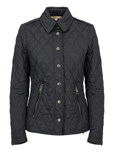 Pre-owned Burberry Down Jacket In Navy