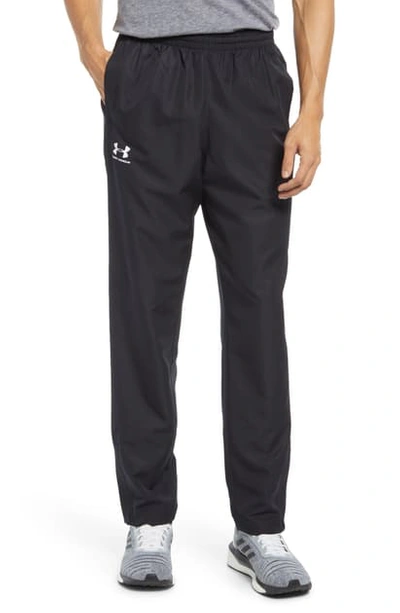 Shop Under Armour Woven Pants In Black / Black / Onyx White