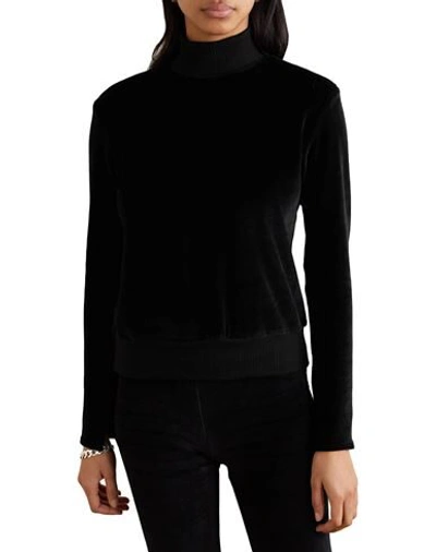Shop Calé Woman Sweatshirt Black Size S Cotton, Modal, Polyamide, Viscose, Elastane