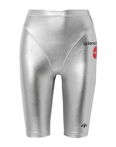 Shop Adidas Originals By Alexander Wang Leggings In Silver