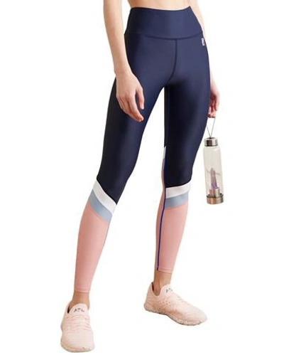 Shop P.e Nation Leggings In Dark Blue