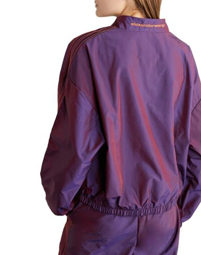 Shop Adidas Originals By Alexander Wang Jackets In Deep Purple