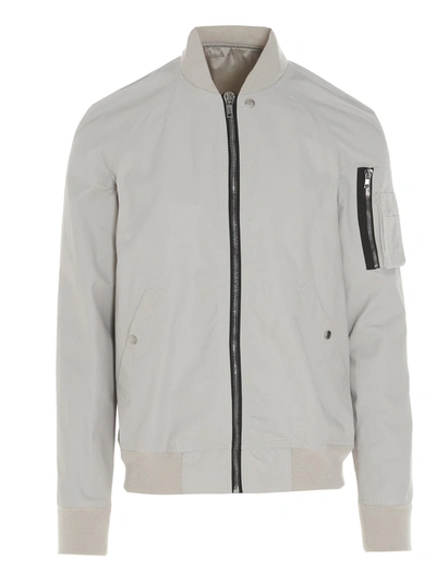 Shop Rick Owens Raglan Flight Jacket In Grey