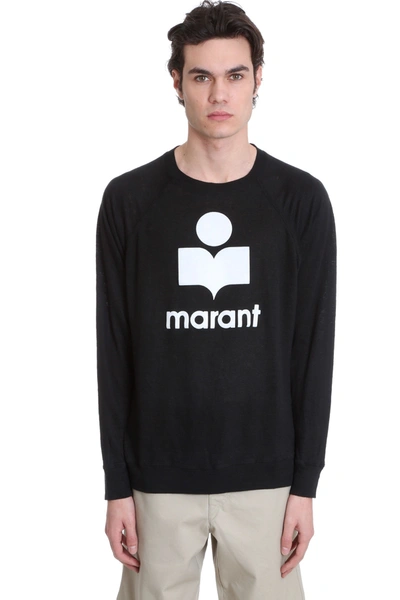 Shop Isabel Marant Kieffer T-shirt In Black Linen