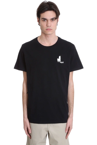 Shop Isabel Marant Zafferh T-shirt In Black Cotton