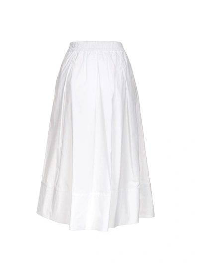 Shop Fay White Skirt In Bianco