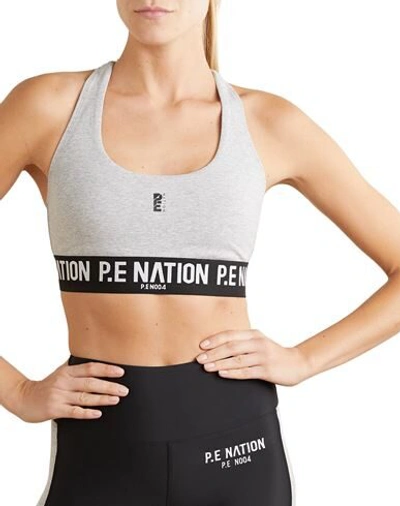 Shop P.e Nation Bras In Light Grey