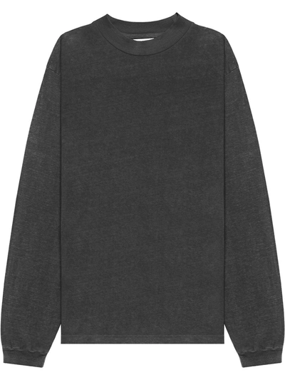 Shop John Elliott Mock Neck T-shirt In Black