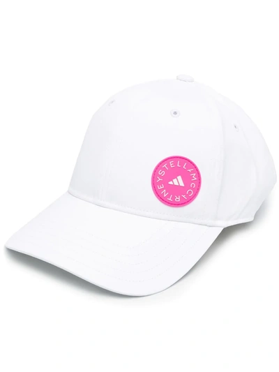 Shop Adidas By Stella Mccartney Logo-patch Running Cap In White