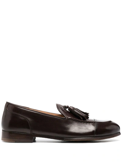 Shop Alberto Fasciani Tassel-detail Loafers In Brown