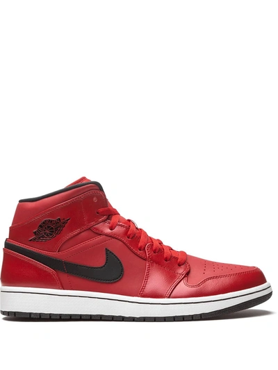 Shop Jordan Air  1 Retro Mid "gym Red" Sneakers