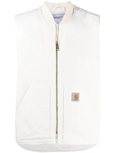 Shop Carhartt Logo-patch Vest In White