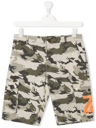 Shop Zadig & Voltaire Teen Camouflage-print Shorts In Green