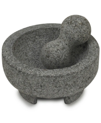 Shop Victoria Granite Heavy Weight Molcajete In Grey