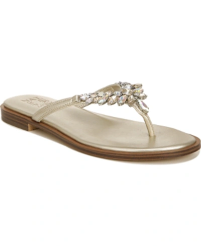 Shop Naturalizer Fallyn Thong Sandals Women's Shoes In Champagne