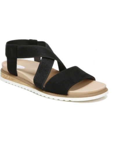 Dr. Scholl's Islander Sandal In Black Microfiber