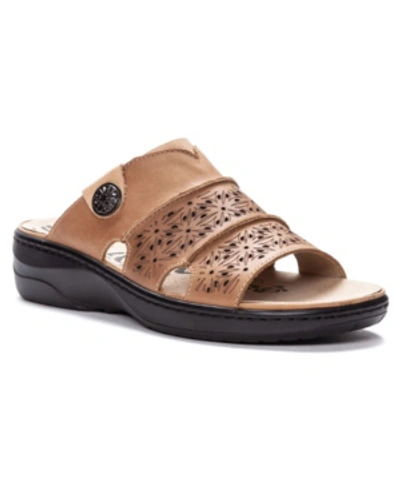 Shop Propét Women's Gertie Slide Sandals In Beige