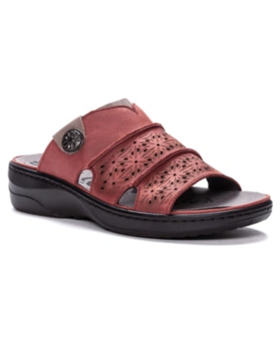 Shop Propét Women's Gertie Slide Sandals In Open Red