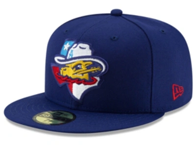 Shop New Era Amarillo Sod Poodles Ac 59fifty-fitted Cap In Blue