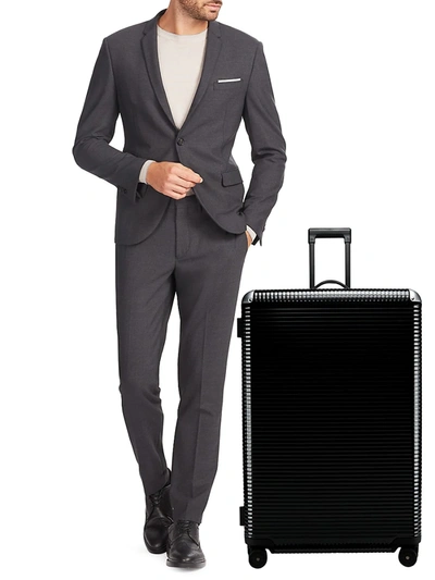 Shop Fpm Men's Bank Light Check-in Spinner Suitcase In Licorice